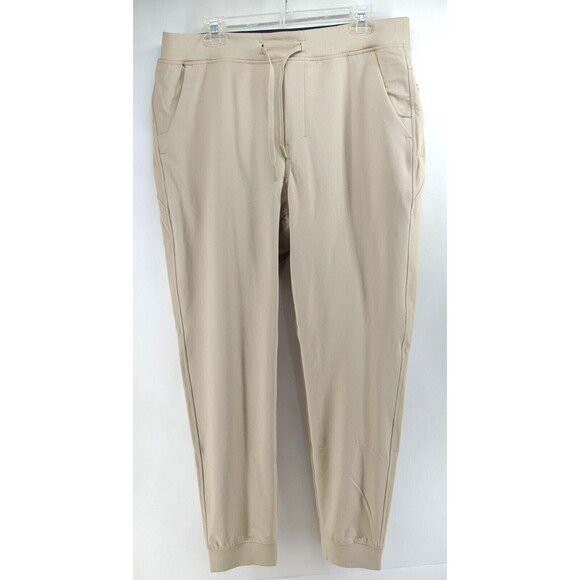 Bird Dogs Jogger Pants‎ 2XL Drawstring NWOT Beige Girdle Lining Cuffed Hem - Picture 1 of 11